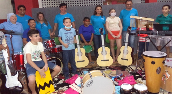 Solenidade de parceria com Energia do Pecém através da entrega dos instrumentos musicais para Projeto Musical de 2017.